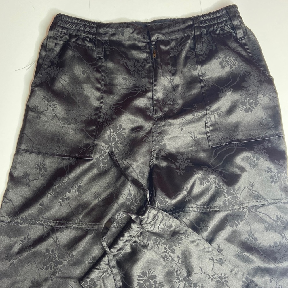 Black Floral Joggers